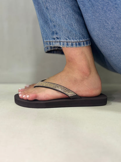 14384/B-JG-04651-L/DK BROWN /JOGO/10--25/ELBROS INTERNACIONAL/CHANCLETA PARA DAMA/ZM