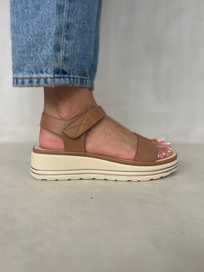 14036 - Sandalias de Plataforma con Tira Elástica