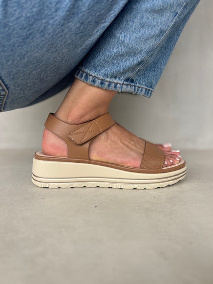 14036 - Sandalias de Plataforma con Tira Elástica