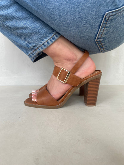 13609 - Sandalia de Tacón Alto con Pulsera Ajustable