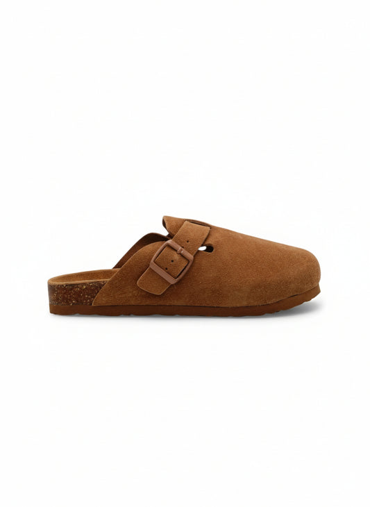 14373 – Sandalias tipo zueco color café tostado Unisex | Boston Zoé Shoes