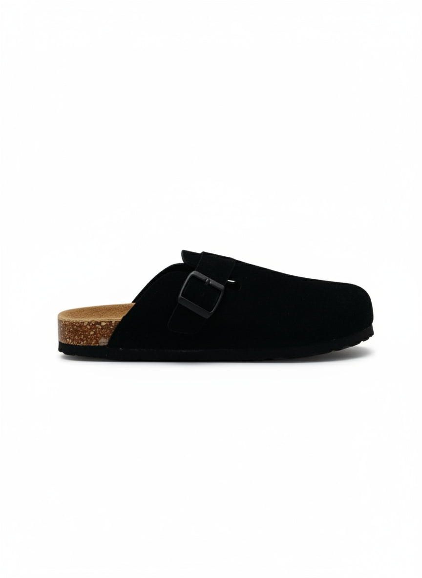 14372 – Sandalias tipo zueco color negro Unisex | Boston Zoé Shoes
