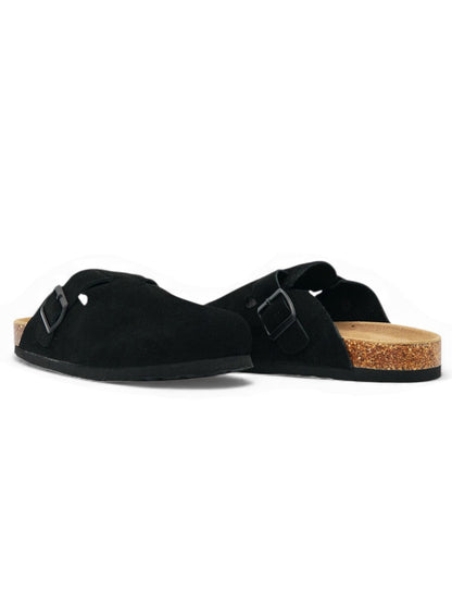 14372 – Sandalias tipo zueco color negro Unisex | Boston Zoé Shoes