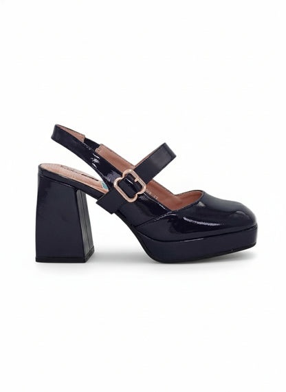 13762 - Zapato de Tacón Charolado Tipo Mary Jane