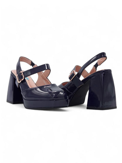 13762 - Zapato de Tacón Charolado Tipo Mary Jane