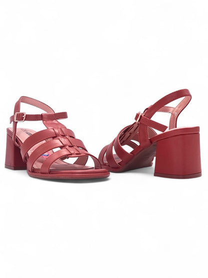 13505 - Sandalias de Tacón Bajo para Mujer en Color Café