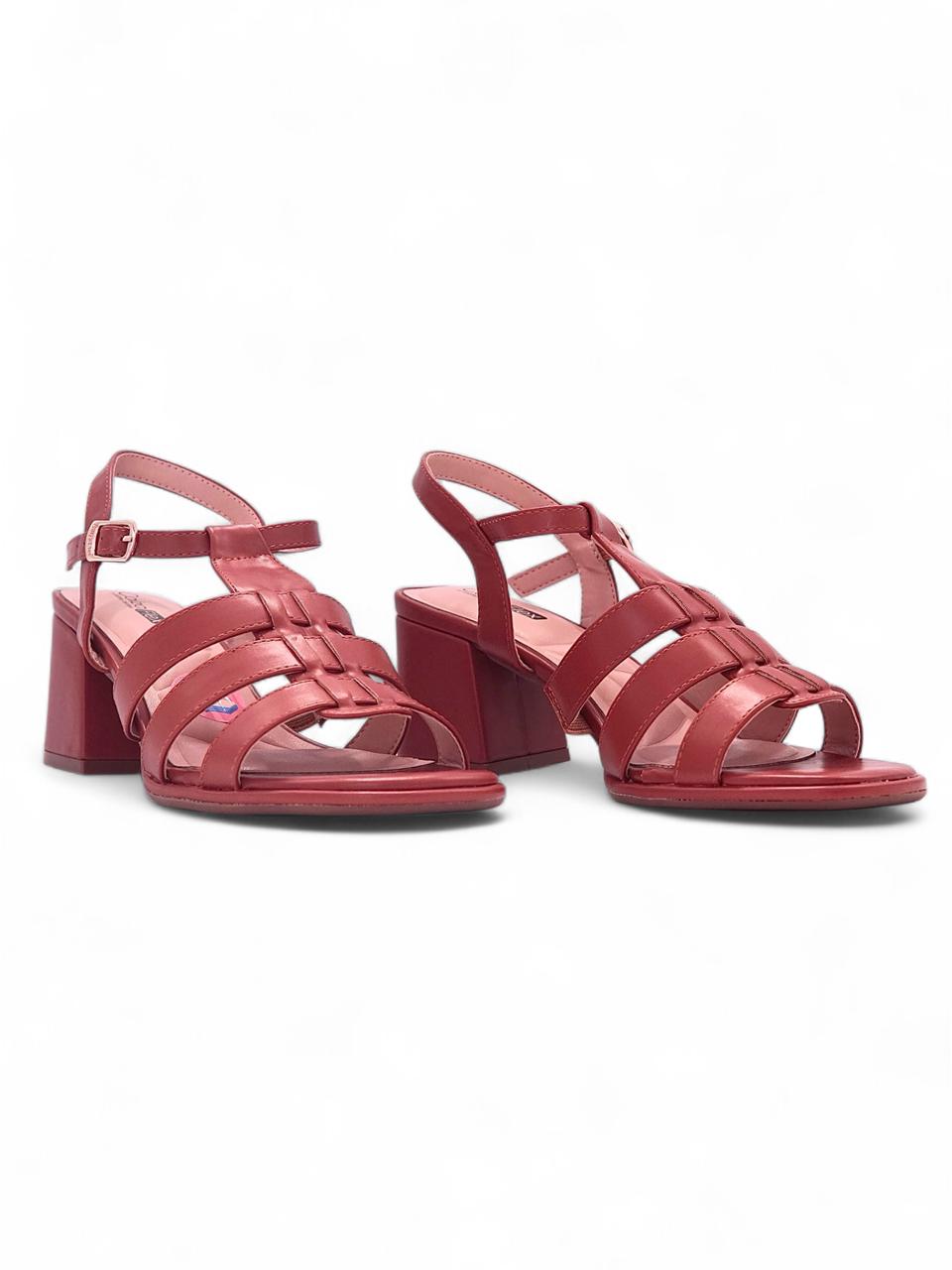 13505 - Sandalias de Tacón Bajo para Mujer en Color Café