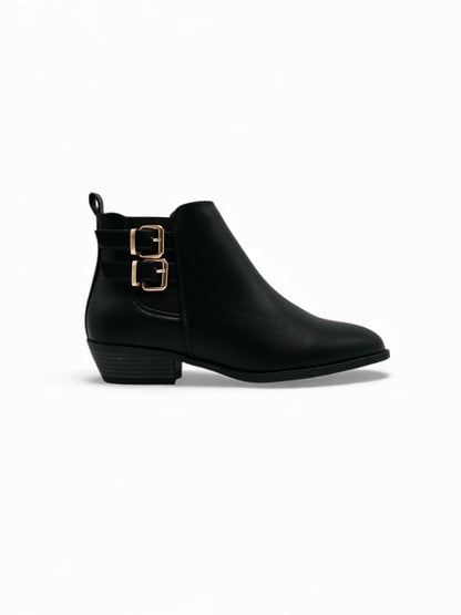 Botines Negros 14304 Zipper con Hebillas Casual de mujer Zoé Brand Costa Rica