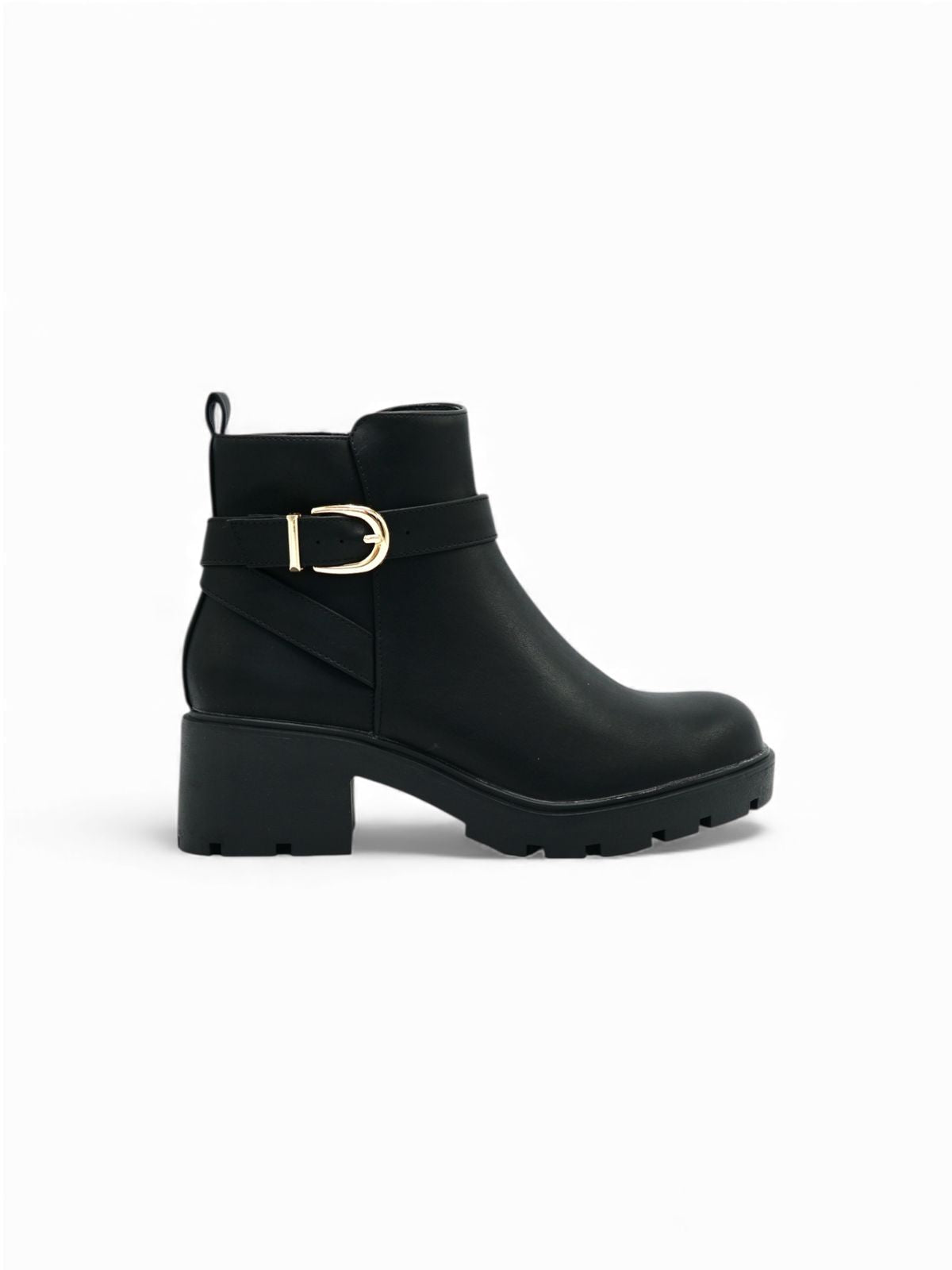 Botines Negro Chunky 14674 Hebilla Casual de mujer Zoé Brand Costa Rica