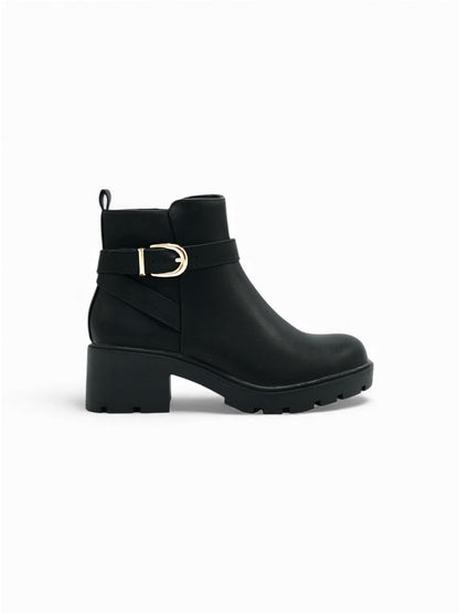 Botines Negro Chunky 14674 Hebilla Casual de mujer Zoé Brand Costa Rica