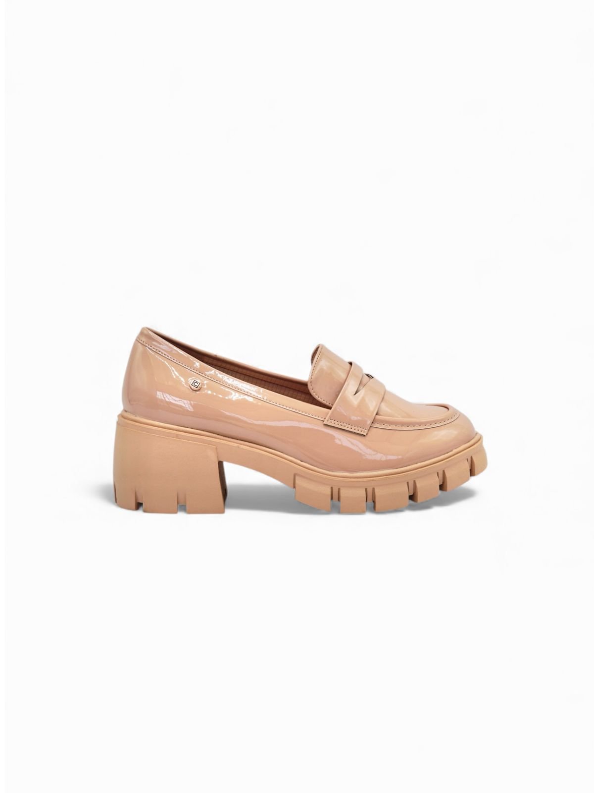 Mocasines Nude Charol 14542 Chunky Ejecutivo de mujer Zoé Brand Costa Rica
