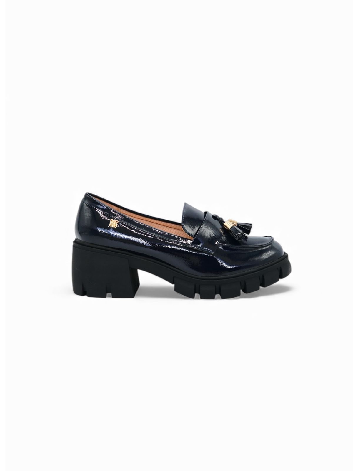 Mocasines Azul 14547 Chunky Borlas Ejecutivo de mujer Zoé Brand Costa Rica