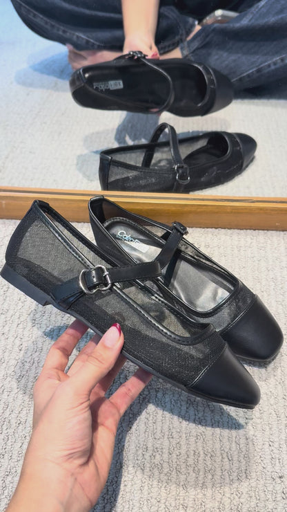 Bailarinas Negras 13768 Hebilla Mary Jane Casual de mujer Zoé Brand Costa Rica