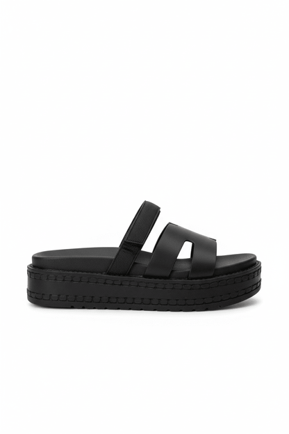 Sandalias Negro Plataforma 14344 Correa con Hebilla Velcro Casual de mujer Zoé Brand Costa Rica