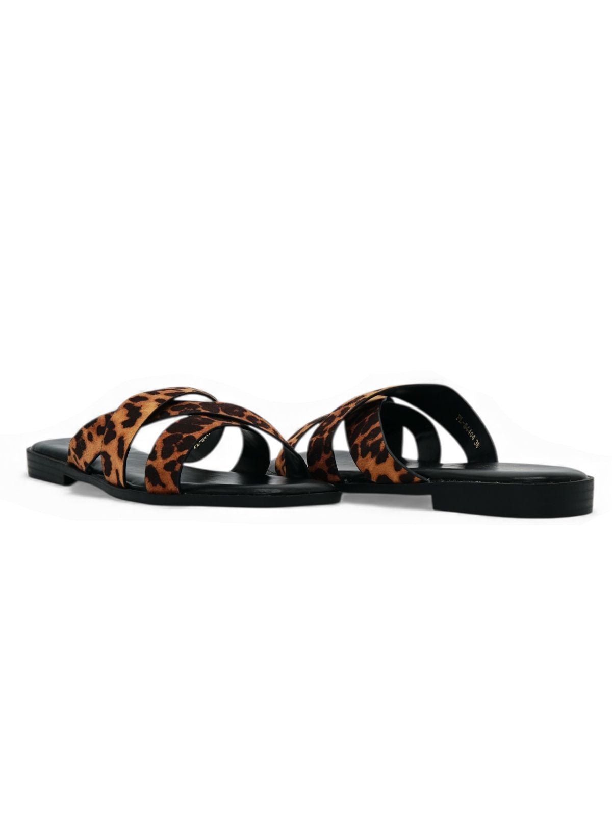 Sandalias Negro Gamuza Animal Print 14414 Slip On Casual Zoé Brand Costa Rica