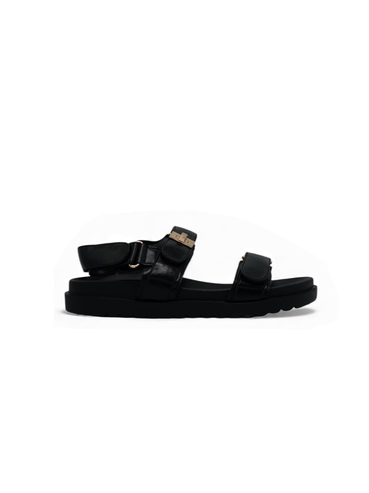 Sandalias Negro 14417 Triple Correa con Hebillas Velcro Casual Zoé Brand Costa Rica