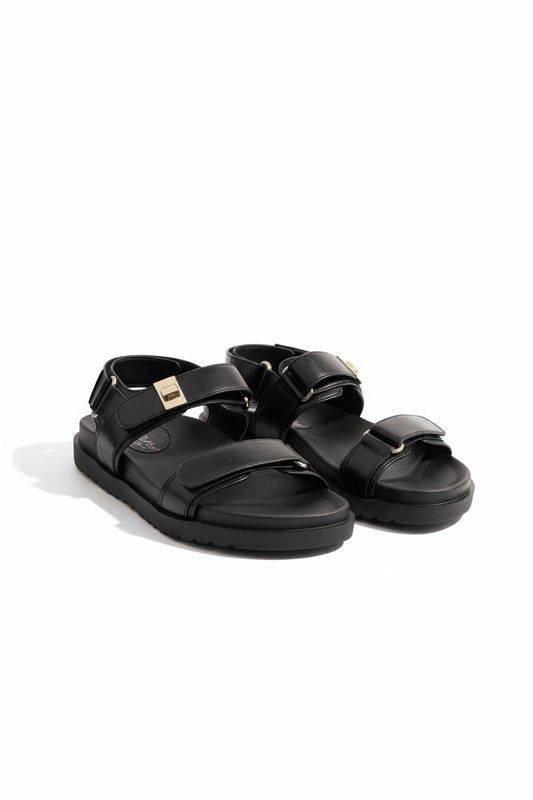 Sandalias Negro 14417 Triple Correa con Hebillas Velcro Casual Zoé Brand Costa Rica