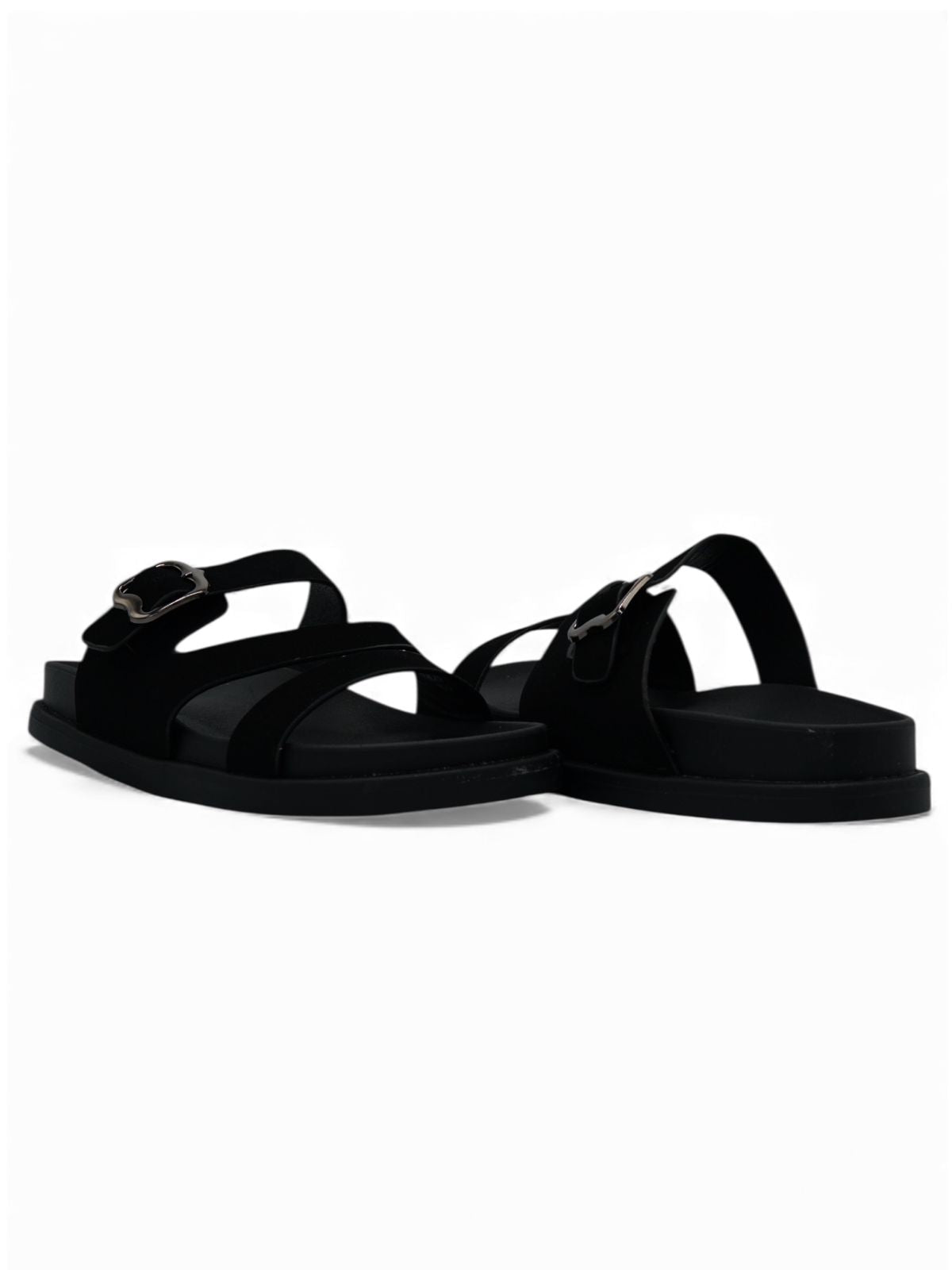 Sandalias Negro 14472 Triple Correa Hebilla Slip On Casual Zoé Brand Costa Rica