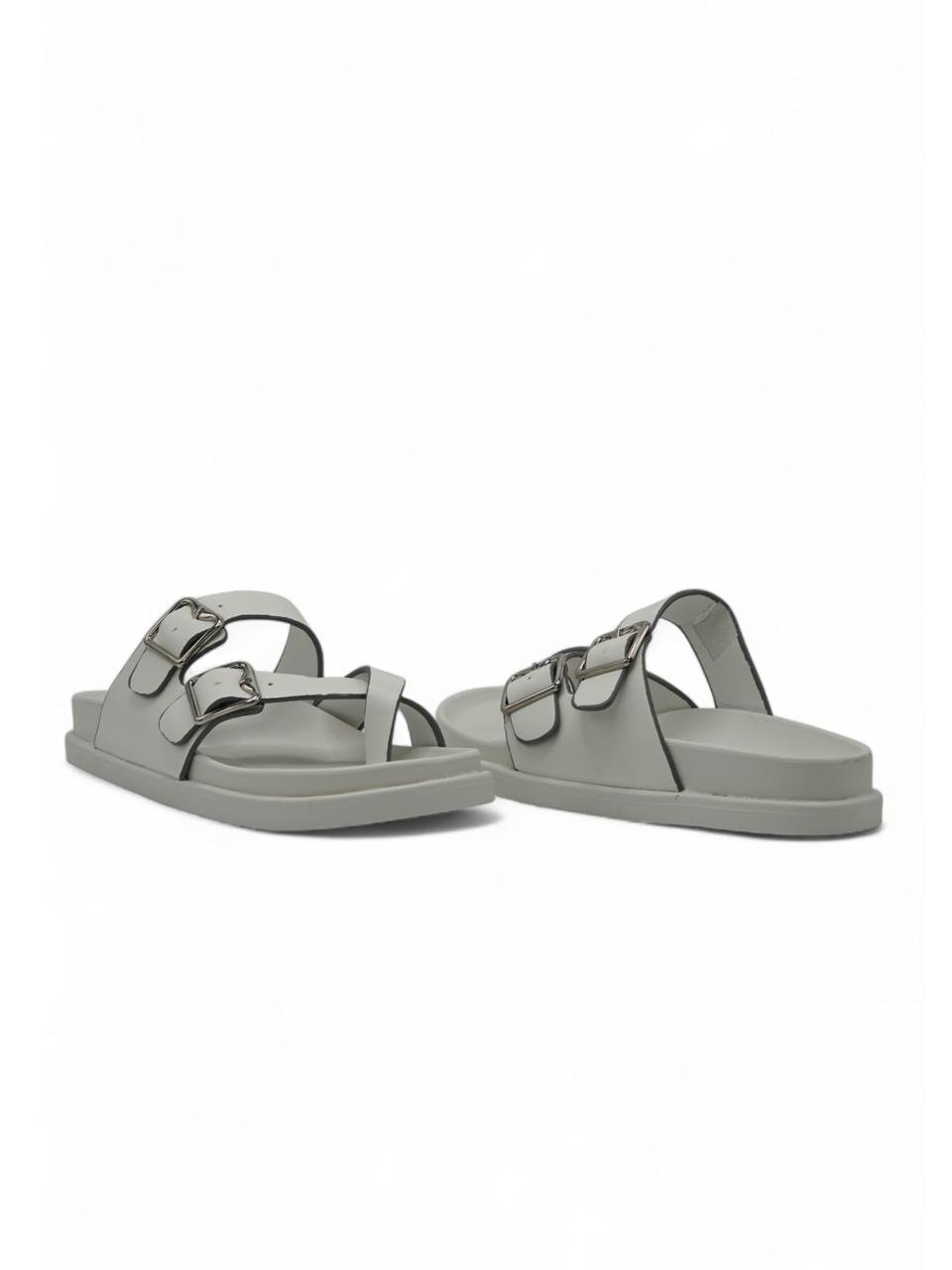 Sandalias Blanco 14495 Doble Correa Ajustable Doble Hebilla Slip On Casual Zoé Brand Costa Rica