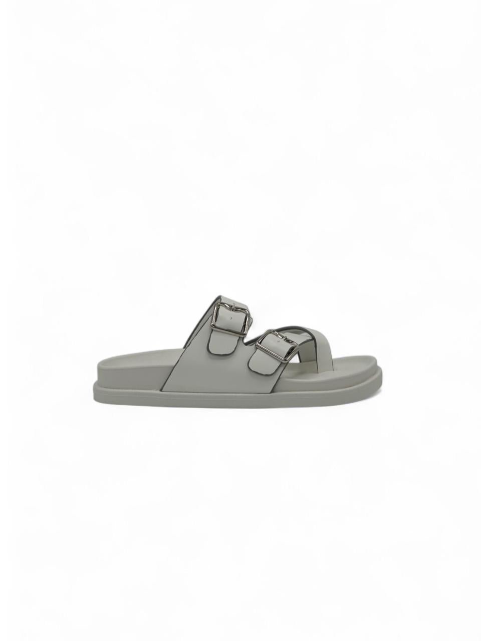 Sandalias Blanco 14495 Doble Correa Ajustable Doble Hebilla Slip On Casual Zoé Brand Costa Rica