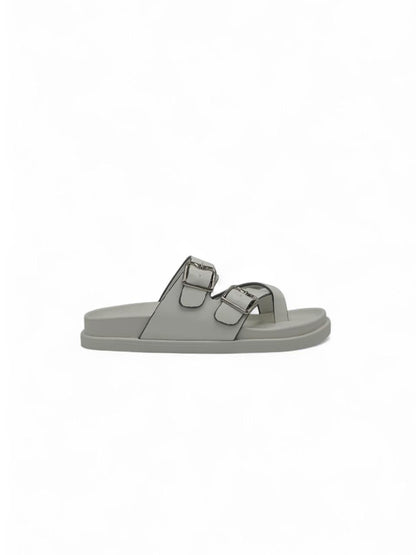 Sandalias Blanco 14495 Doble Correa Ajustable Doble Hebilla Slip On Casual Zoé Brand Costa Rica