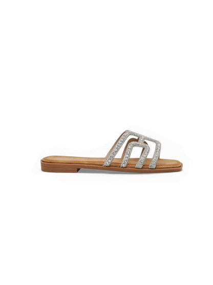 Sandalias Plata Brillos 14498 Slip On Casual de mujer Zoé Brand Costa Rica