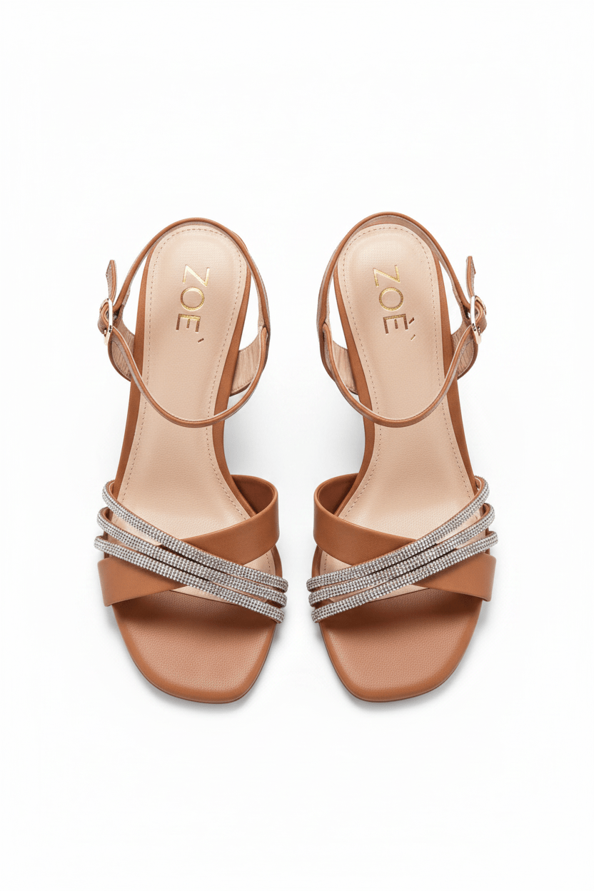 Sandalias Nude Brillos 14556 Hebilla Casual de mujer Zoé Brand Costa Rica