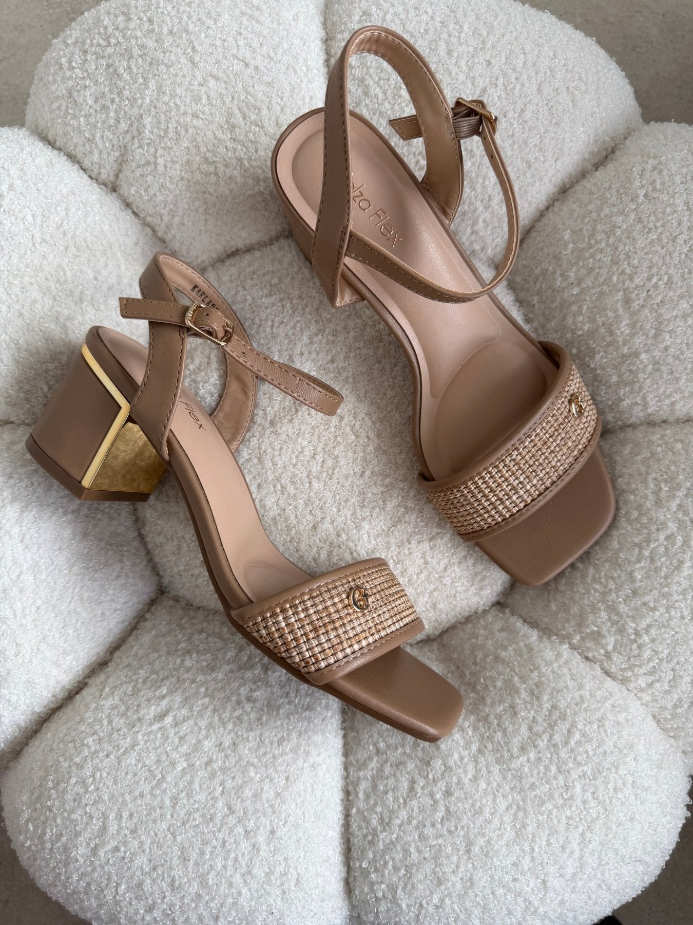 Tacones Beige Yute 14778 Hebilla de mujer Zoé Brand Costa Rica