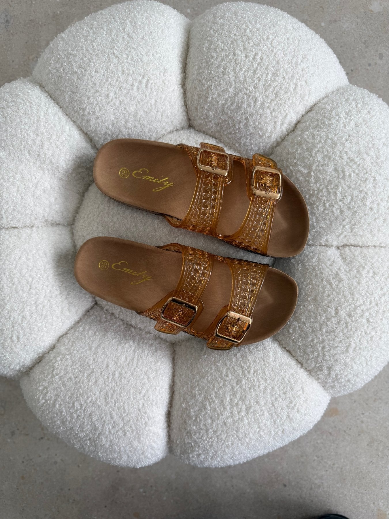 Sandalias Mostaza Animal Print 14794 Doble Correa Hebillas de mujer Zoé Brand Costa Rica