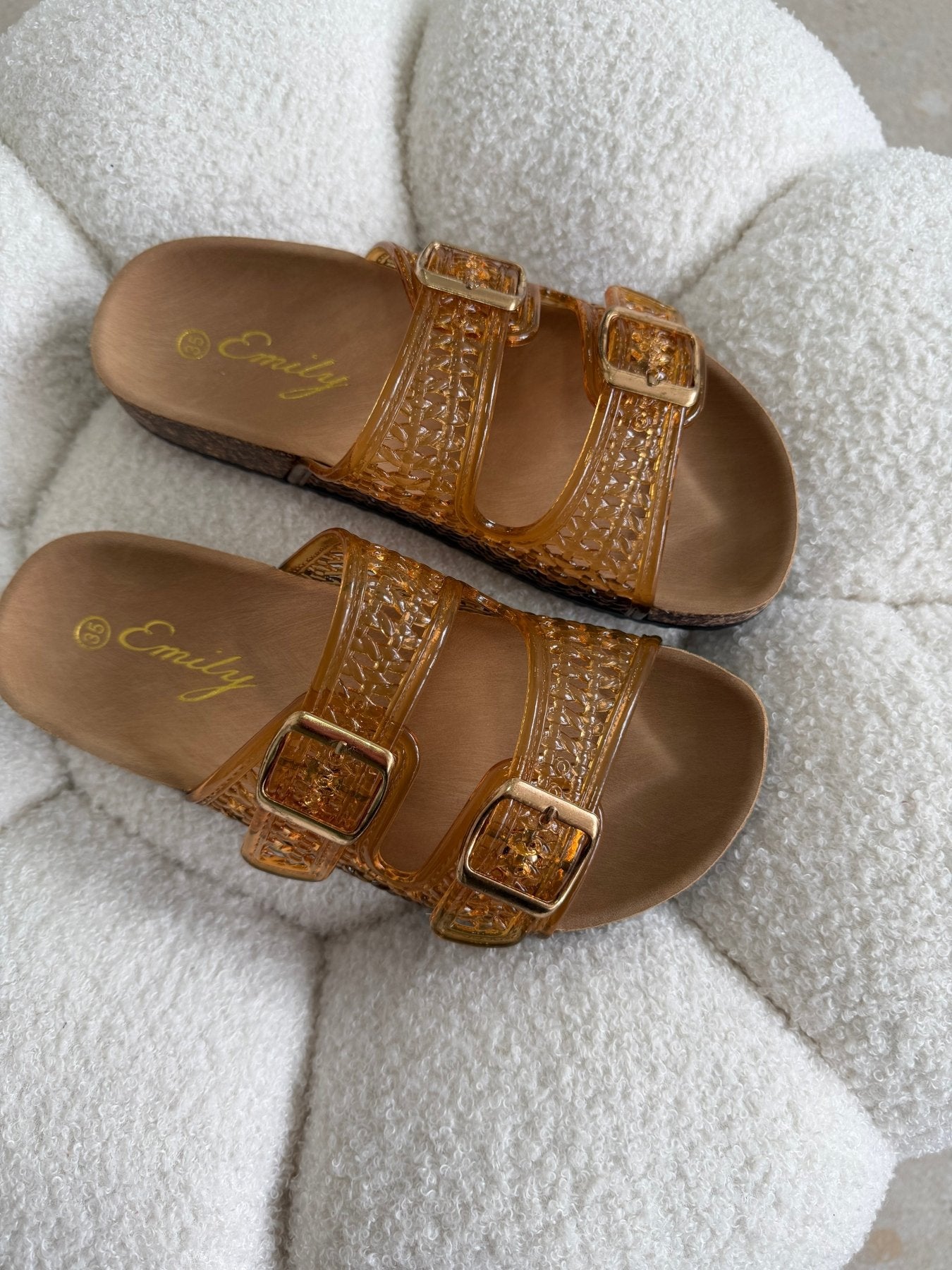 Sandalias Mostaza Animal Print 14794 Doble Correa Hebillas de mujer Zoé Brand Costa Rica
