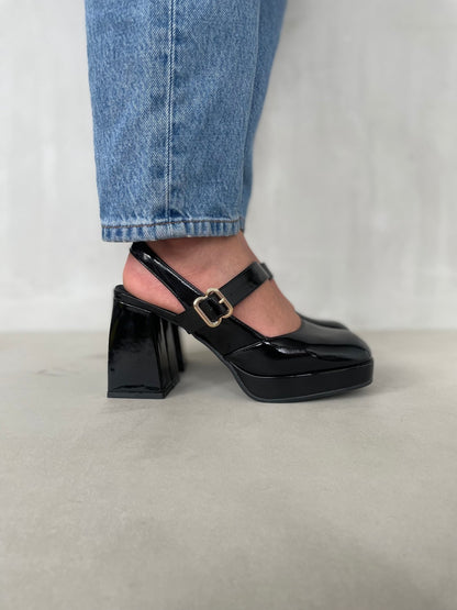 Tacones Negros 13761 Hebilla Mary Jane Casual de mujer Zoé Brand Costa Rica