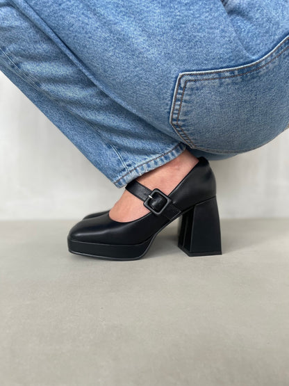 Tacones Negros 13763 Hebilla Mary Jane Casual de mujer Zoé Brand Costa Rica