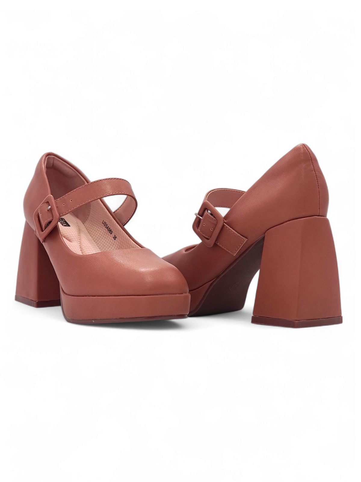 Tacones Terracota 13764 Hebilla Mary Jane Casual de mujer Zoé Brand Costa Rica