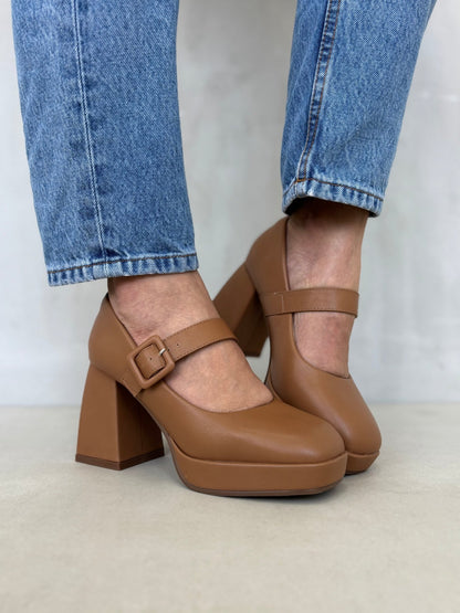 Tacones Terracota 13764 Hebilla Mary Jane Casual de mujer Zoé Brand Costa Rica
