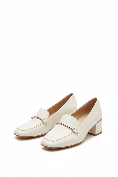Mocasines Blancos 14258 Hebilla Ejecutivo de mujer Zoé Brand Costa Rica