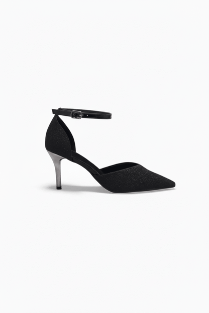 Tacones Negro 14572 Stilettos Hebilla Ejecutivo de mujer Zoé Brand Costa Rica