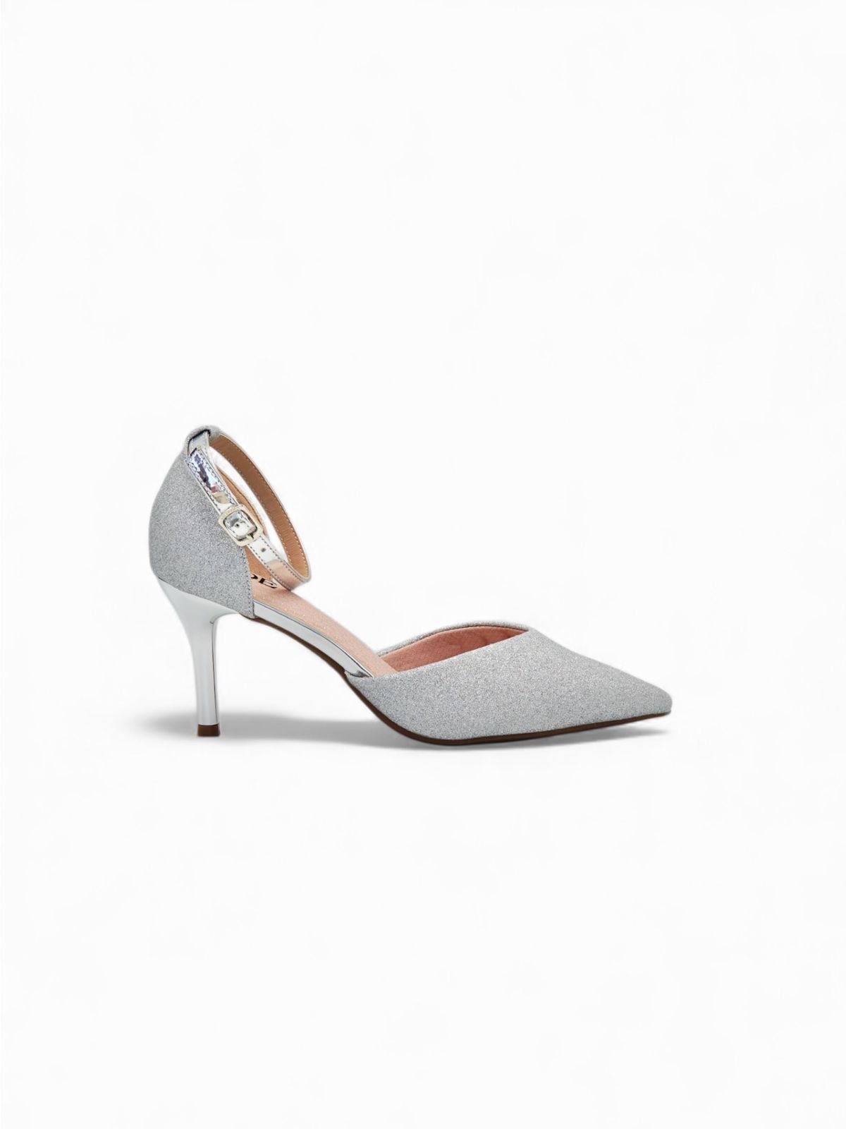 Tacones Plata Brillos 14573 Stilettos Hebilla Ejecutivo de mujer Zoé Brand Costa Rica