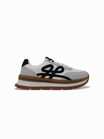 Tenis Blanco Plataforma 14436 De Cordones Casual Zoé Brand Costa Rica
